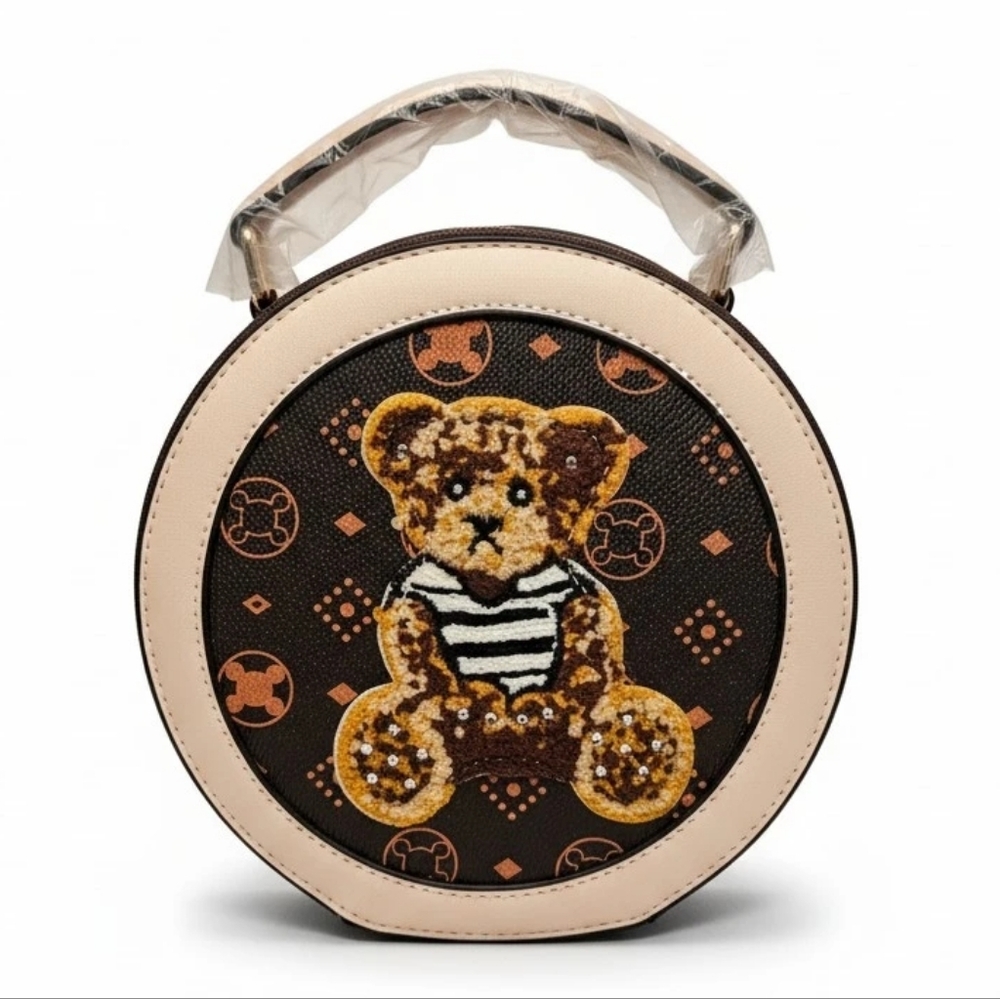 Round Teddy Bear Crossbody/Handbag